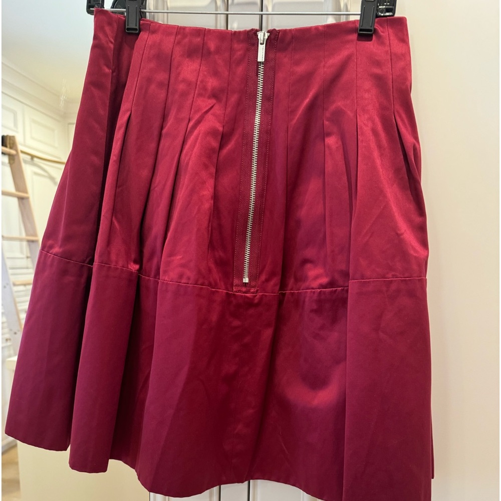 Burgundy A line skirt